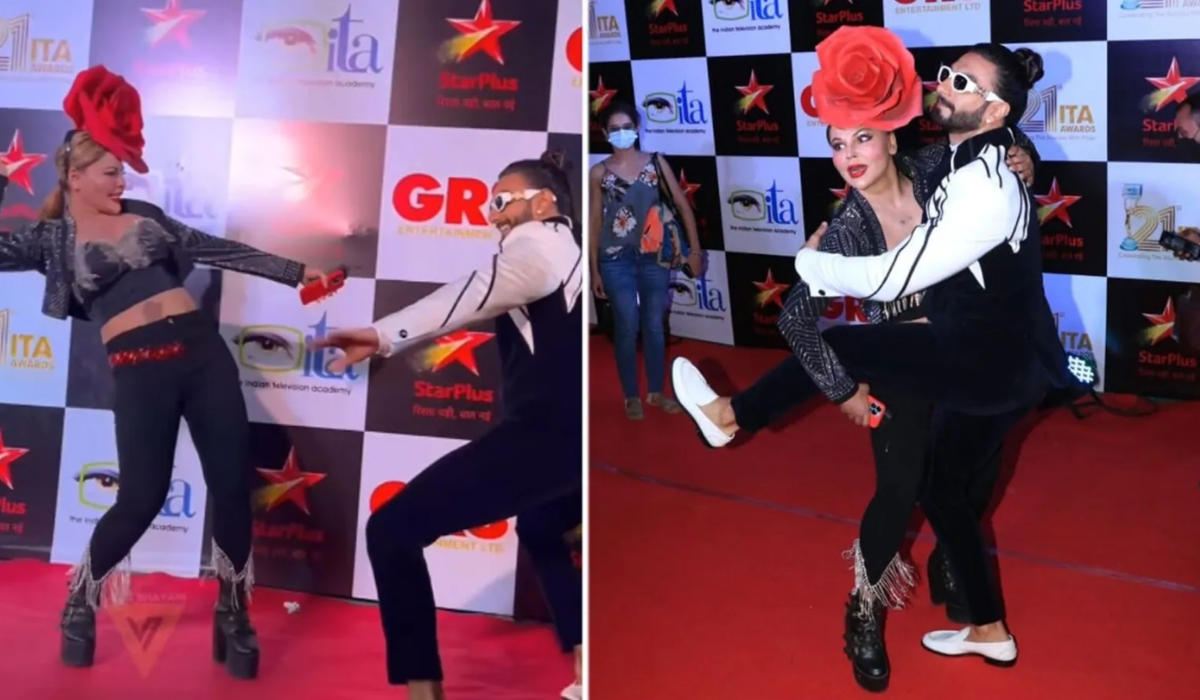Ranveer Singh and Rakhi Sawant get trolled for dancing together at the ITA Awards 2022 red carpet